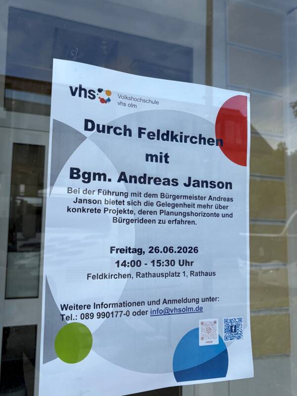 Plakat Ortsführung Bürgermeister