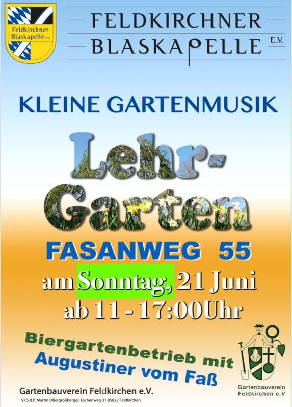 Gartenbauverein neues Plakat