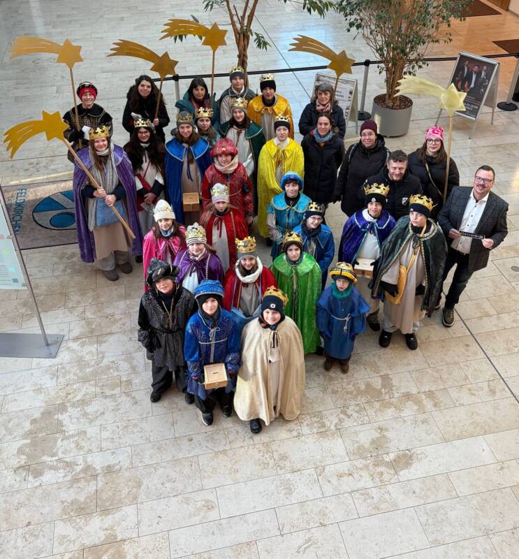 Besuch im Rathaus der Sternsinger